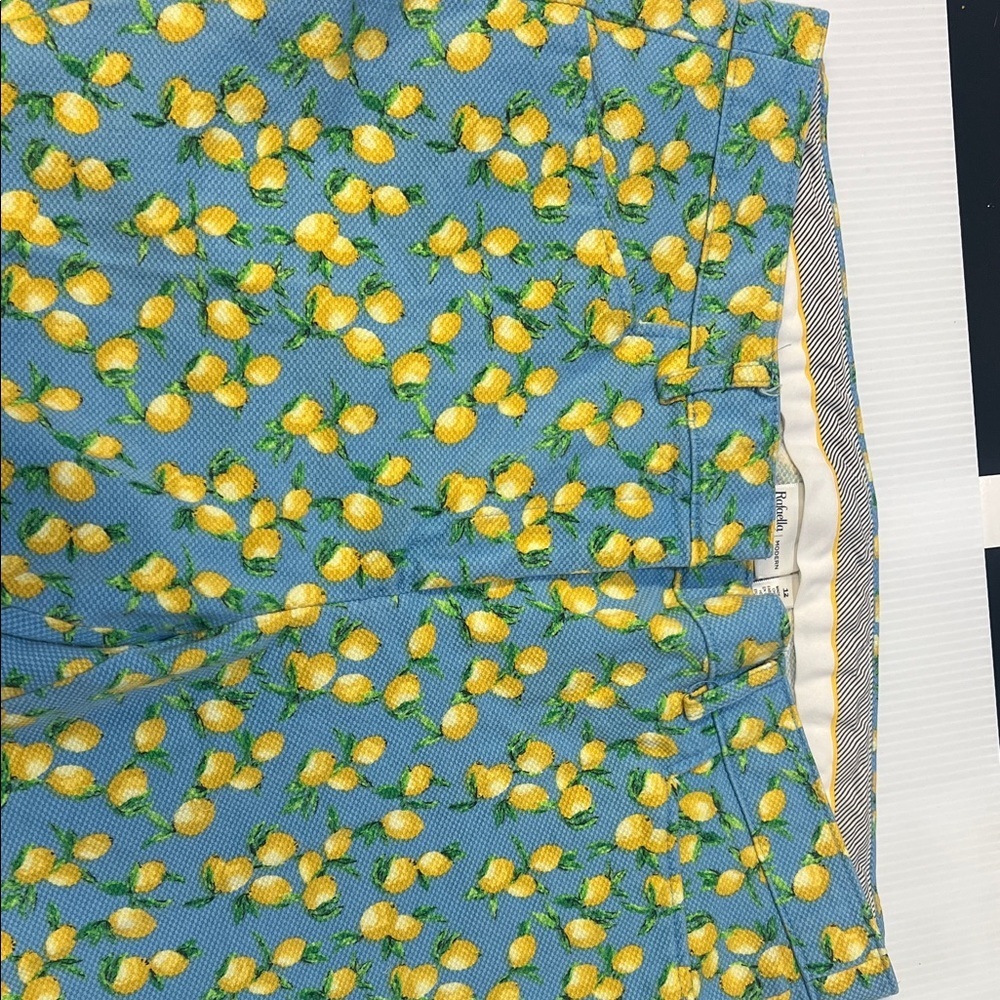 Rafaella Blue and Yellow Patterned Shorts